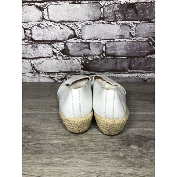 Kenneth Cole Gentle Souls White Leather Woven Wedge Sandals Women Sz 8.5M US/39 - Picture 5 of 16